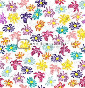 Seamless floral background 