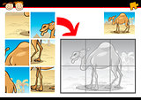 cartoon camel jigsaw puzzle game