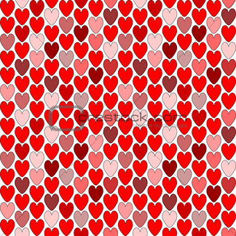 Design seamless colorful heart pattern. Valentine's Day backgrou