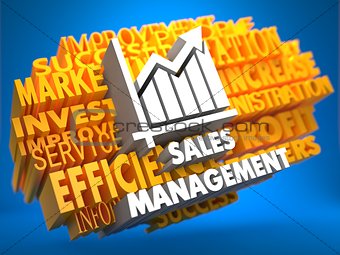 Sales Management. Wordcloud Concept.