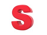 Red 3D Letter S.
