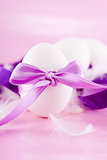festive traditional easter egg decoration purple