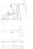Engineering drawing of the pumping unit