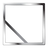 Abstract metallic silver vector shape
