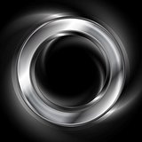 Elegant vector metallic circle logo