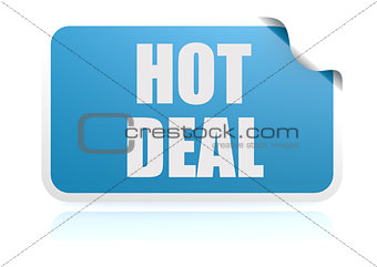 Hot deal blue sticker
