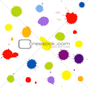 Seamless pattern background with blots