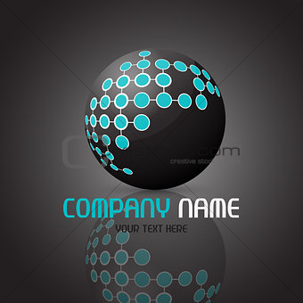 Abstract sphere logo 