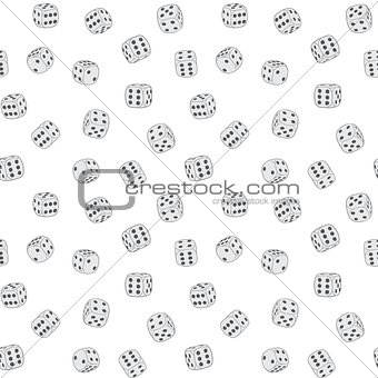 Vector texture - dices background