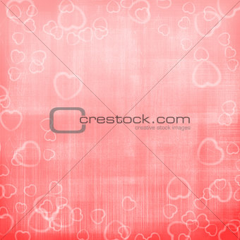 Valentine's day pink hearts background