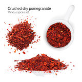 Crushed dry pomegranate