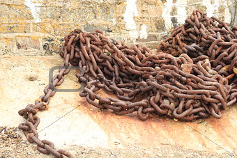 Timeless Rusty Anchor Chain by Chip