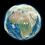 Connected world Africa view