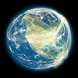 Connected world North America view