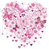 Valentine pink big heart 