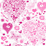 Valentine seamless pattern