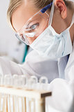 Female Scientific Researcher In Laboratory