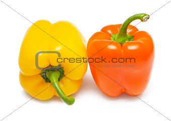 Orange and yellow Bell peppers