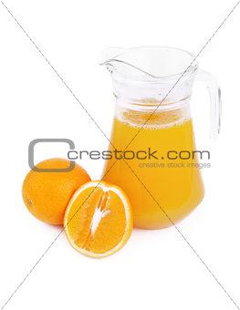 Jug of orange  juice