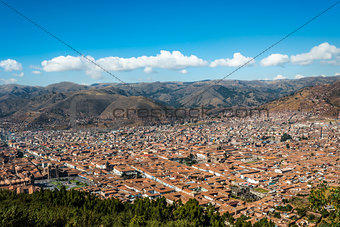  Cuzco cityscape  peruvian Andes