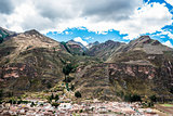 Pisac ruins peruvian Andes  Cuzco Peru