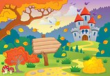 Autumn theme with castle 1