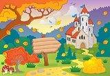 Autumn theme with castle 2