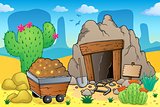 Desert with old mine theme 4