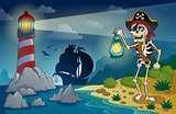 Lighthouse with pirate theme 1