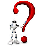 robot with a question mark
