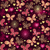 Valentine seamless dark pattern