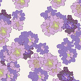 abstract flowers on a light background