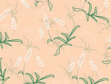 texture with abstract image of lily of the valley