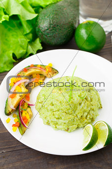 Creamy avocado rice