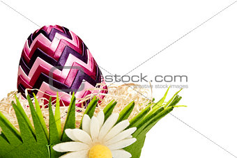 Easter egg in the basket