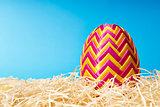 Easter egg in hay