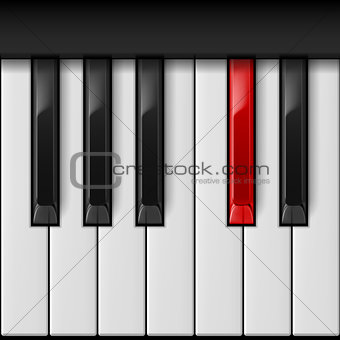 Piano keys.