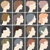 Profiles of faces