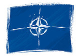 Grunge NATO flag