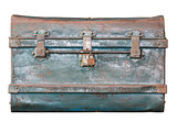Old metal  treasure chest  