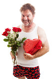 Scruffy Valentines Guy in Underwear