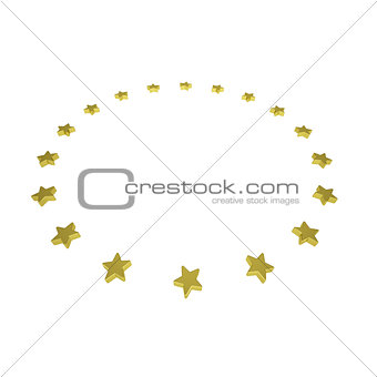 Circle of gold stars