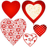Collection valentine hearts 