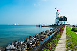 The road to lighthouse, Marken, the Netherlands
