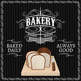 background with bread for a bakery
