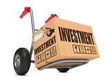 Investment - Cardboard Box on Hand Truck.
