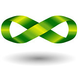 Green infinity symbol