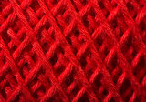 Red yarn close up