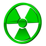 Radioactive 3d icon