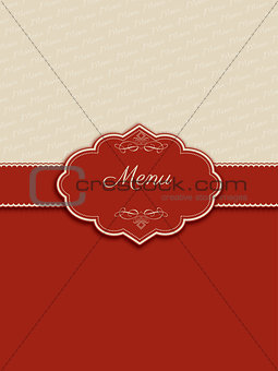 Decorative menu design
